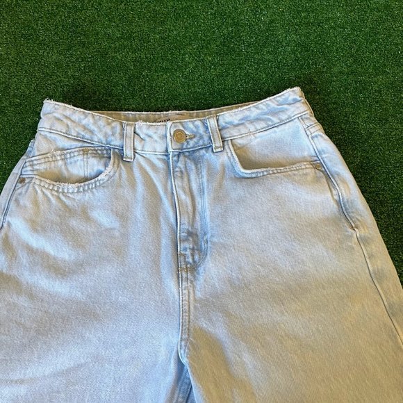 Zara Women's High Rise Mom Fit Blue Jeans Pants Size 04 - Picture 7 of 13